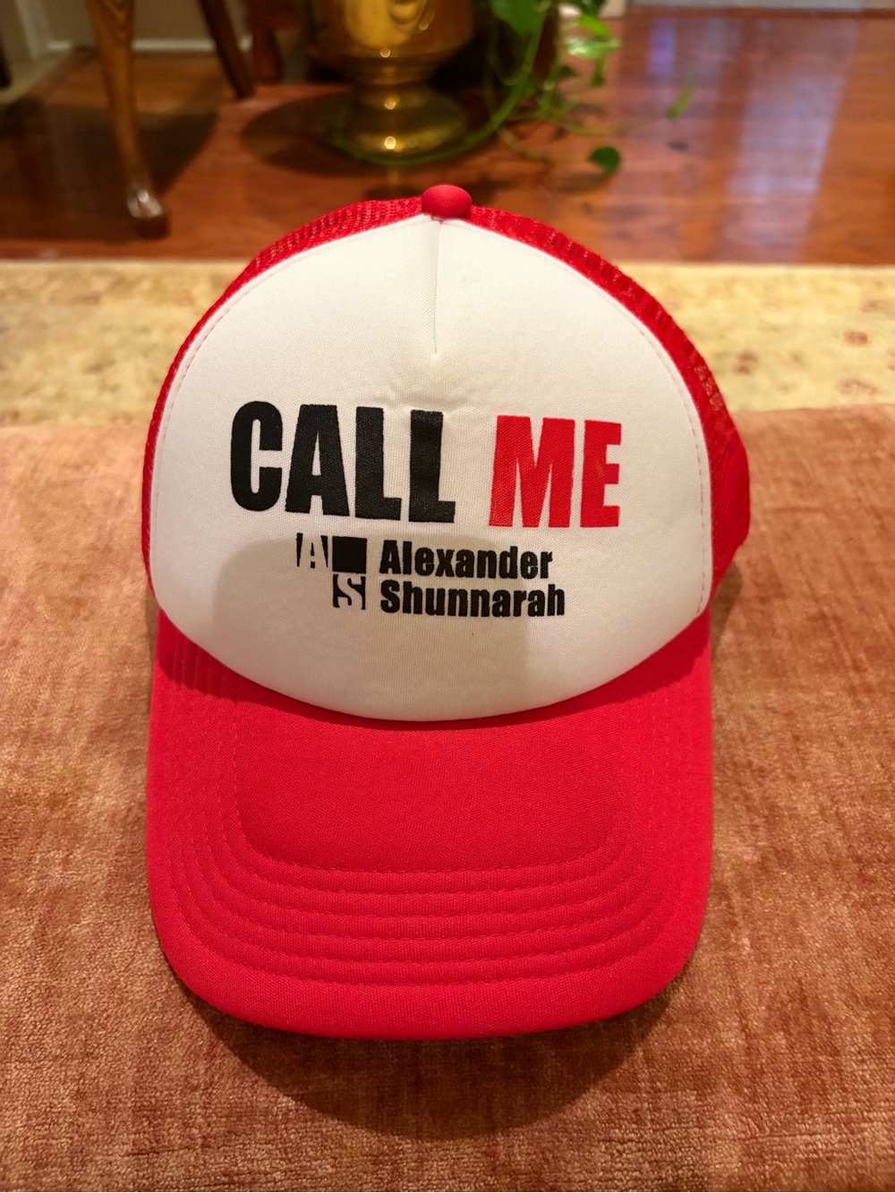 CALL ME Alabama Alexander Shunnarah Trucker Hat iconic NWOT injury lawyer